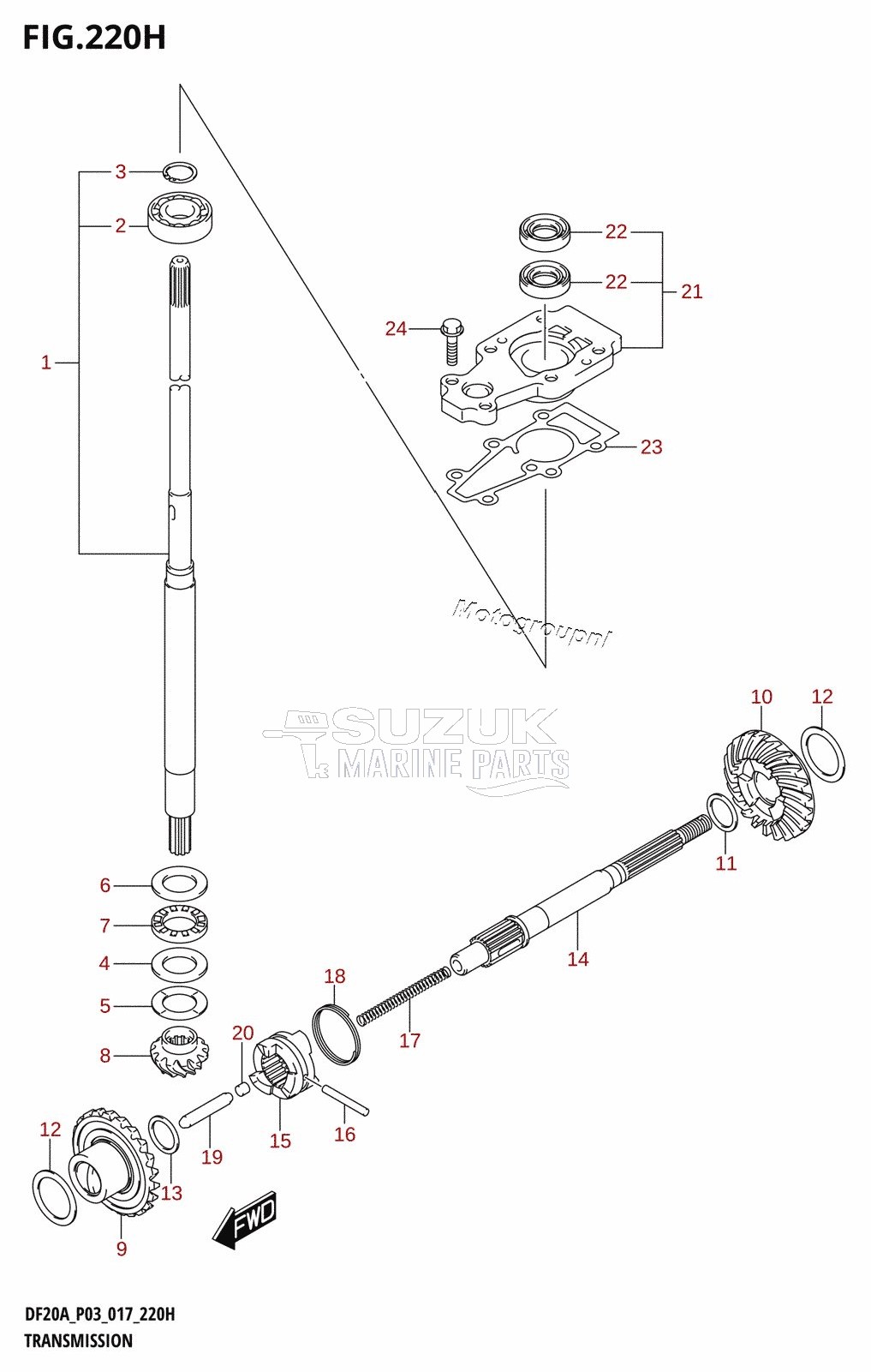 TRANSMISSION (DF20AR:P03)