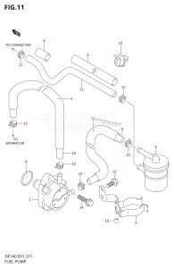 DF140 From 14002F-210001 (E01 E40)  2012 drawing FUEL PUMP