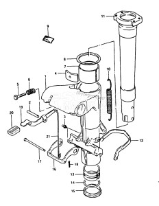 DT20 From 2002-001001 ()  1986 drawing SWIVEL BRACKET