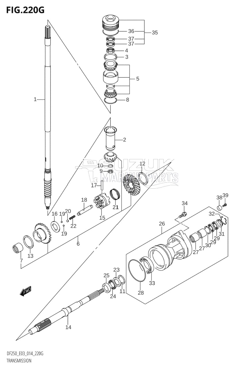 TRANSMISSION (DF250ST:E03)