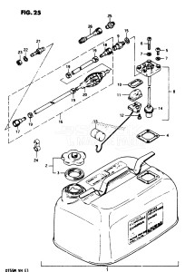 DT55 From 05502-601167-602146 ()  1986 drawing FUEL TANK