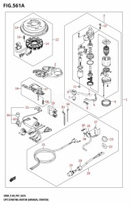 DF9.9A From 00994F-410001 (P01)  2014 drawing OPT:STARTING MOTOR (MANUAL STARTER) (M-STARTER)