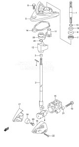 DF 250AP drawing Clutch Rod