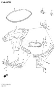 00995F-610001 (2016) 9.9hp P01-Gen. Export 1 (DF9.9B  DF9.9BR  DF9.9BT) DF9.9B drawing SIDE COVER (DF20ATH:P01)