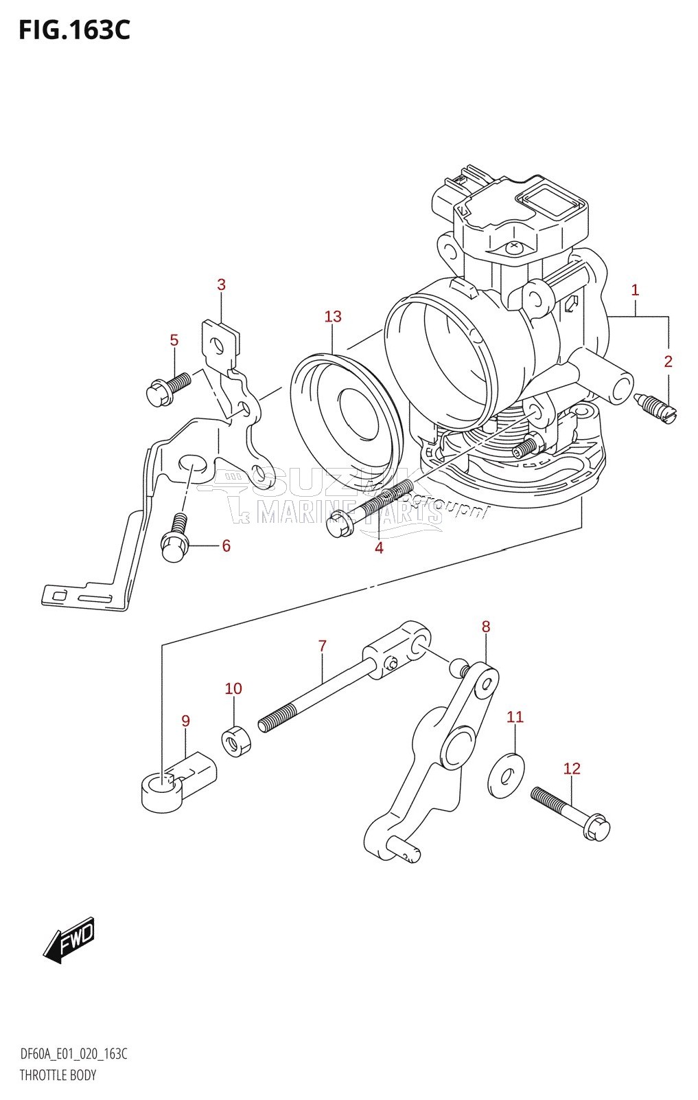 THROTTLE BODY (DF40AST,DF40ASVT)