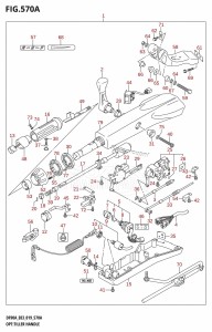 DF70A From 07003F-910001 (E03)  2019 drawing OPT:TILLER HANDLE