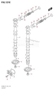 DF200AZ From 20003Z-340001 (E11 E40)  2023 drawing CAMSHAFT ((DF150AT,DF150AZ):(020,021))