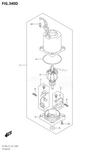 DF140AZ From 14003Z-710001 (E11 E40)  2017 drawing PTT MOTOR (DF115AZ:E11)