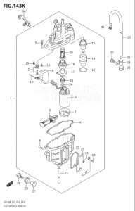 14003F-410001 (2014) 140hp E01 E40-Gen. Export 1 - Costa Rica (DF140AT) DF140A drawing FUEL VAPOR SEPARATOR (DF140AZ:E40)