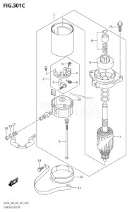 DF30A From 03003F-140001 (P01 P40)  2021 drawing STARTING MOTOR (DF30A,DF30AR,DF30ATH,DF30AQ)