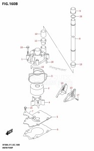 DF250A From 25003P-240001 (E11 E40)  2022 drawing WATER PUMP (E40)