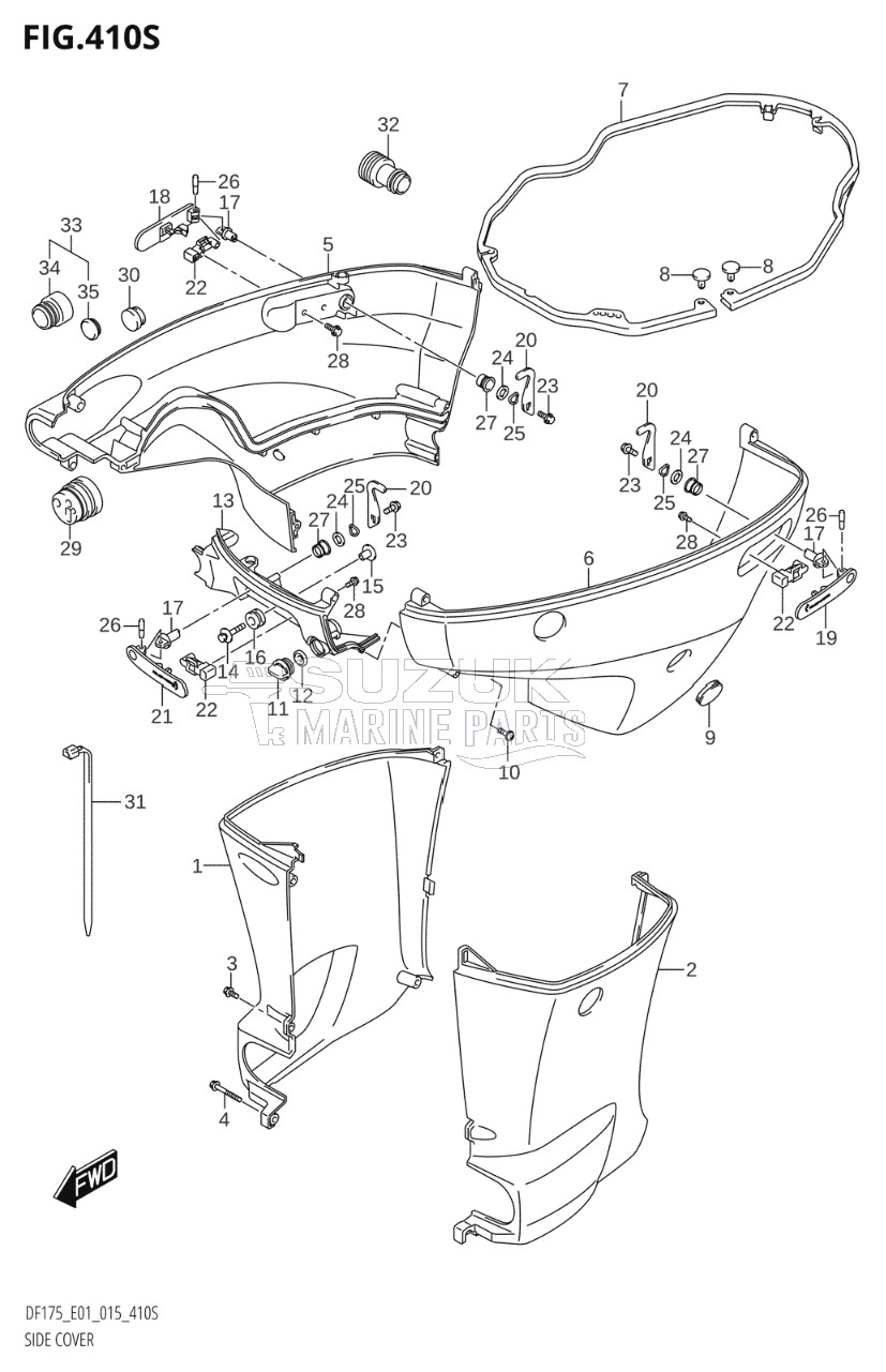 SIDE COVER (DF175ZG:E40)