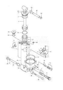 Outboard DF 40 drawing Power Trim