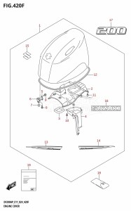 DF150AP From 15003P-440001 (E11)  2024 drawing ENGINE COVER (DF200AP)