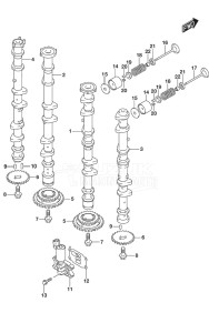 Outboard DF 250 drawing Camshaft DF 250S