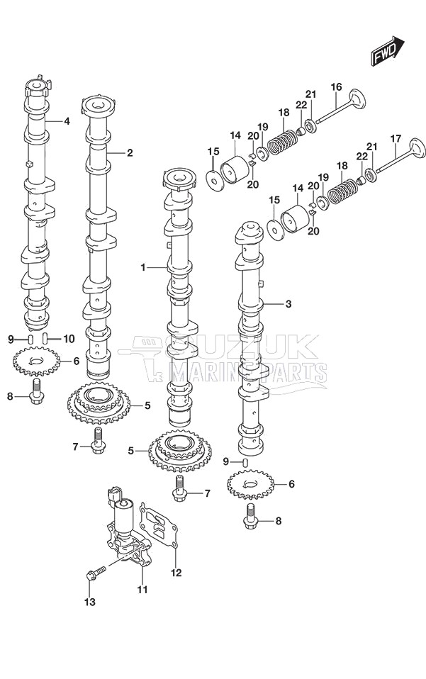 Camshaft DF 250S