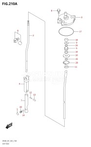 05003F-040001 (2020) 50hp E01-Gen. Export 1 (DF50A  DF50ATH) DF50A drawing SHIFT ROD (DF50AVTH,DF40ASVT)