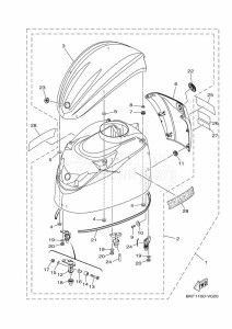 F225J drawing FAIRING-UPPER