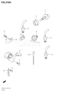 DF250 From 25003F-310001 (E01 E40)  2013 drawing SENSOR (DF225Z:E40)