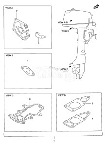 DT4 From 00402-930693 ()  1989 drawing OPTIONAL : GASKET SET (DT4)