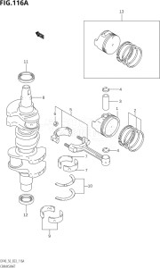 04001F-980001 (2009) 40hp E03-USA (DF40TK9) DF40 drawing CRANKSHAFT