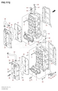 DF225Z From 22503Z-410001 (E01 E40)  2014 drawing CYLINDER HEAD (DF250T:E01)