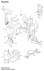 DF200AT From 20003F-440001 (E03 E11 E40)  2024 drawing OPT:REMOTE CONTROL ASSY DUAL (1)