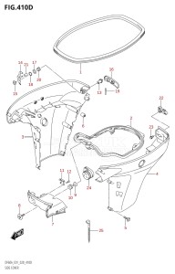 04003F-040001 (2020) 40hp E01-Gen. Export 1 (DF40A  DF40AQH  DF40ATH) DF40A drawing SIDE COVER (DF60A:E40)