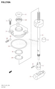 DF115T From 11501F-421001 (E01 E40)  2004 drawing SHIFT ROD (DF90T,DF115T,DF115WT)