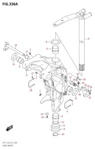 DF150 From 15002F-510001 (E03)  2015 drawing SWIVEL BRACKET (DF150T:E03)