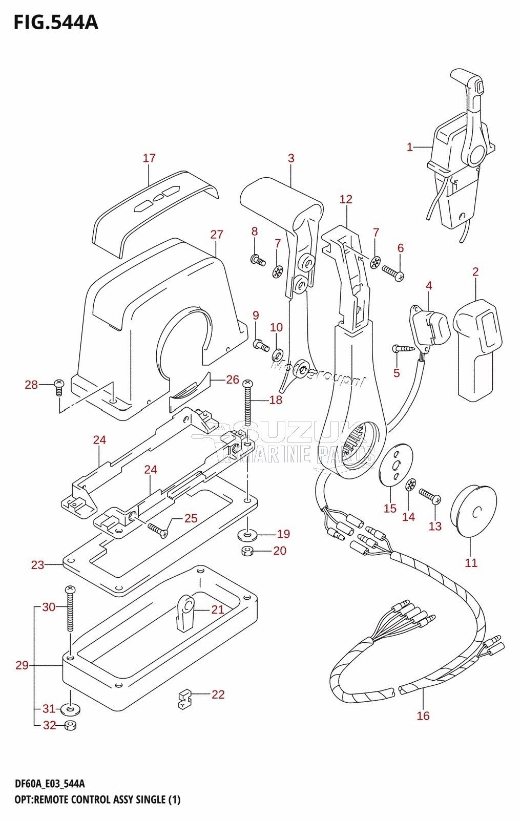 OPT:REMOTE CONTROL ASSY SINGLE (1)