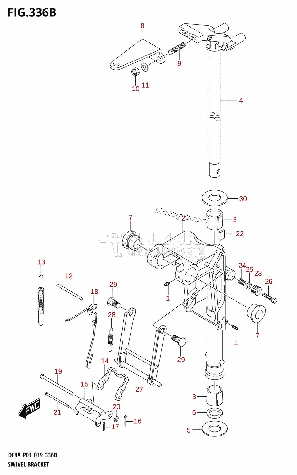 SWIVEL BRACKET (DF8AR,DF9.9AR)