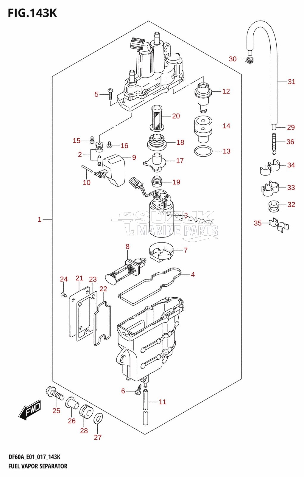 FUEL VAPOR SEPARATOR (DF60AQH:E40)