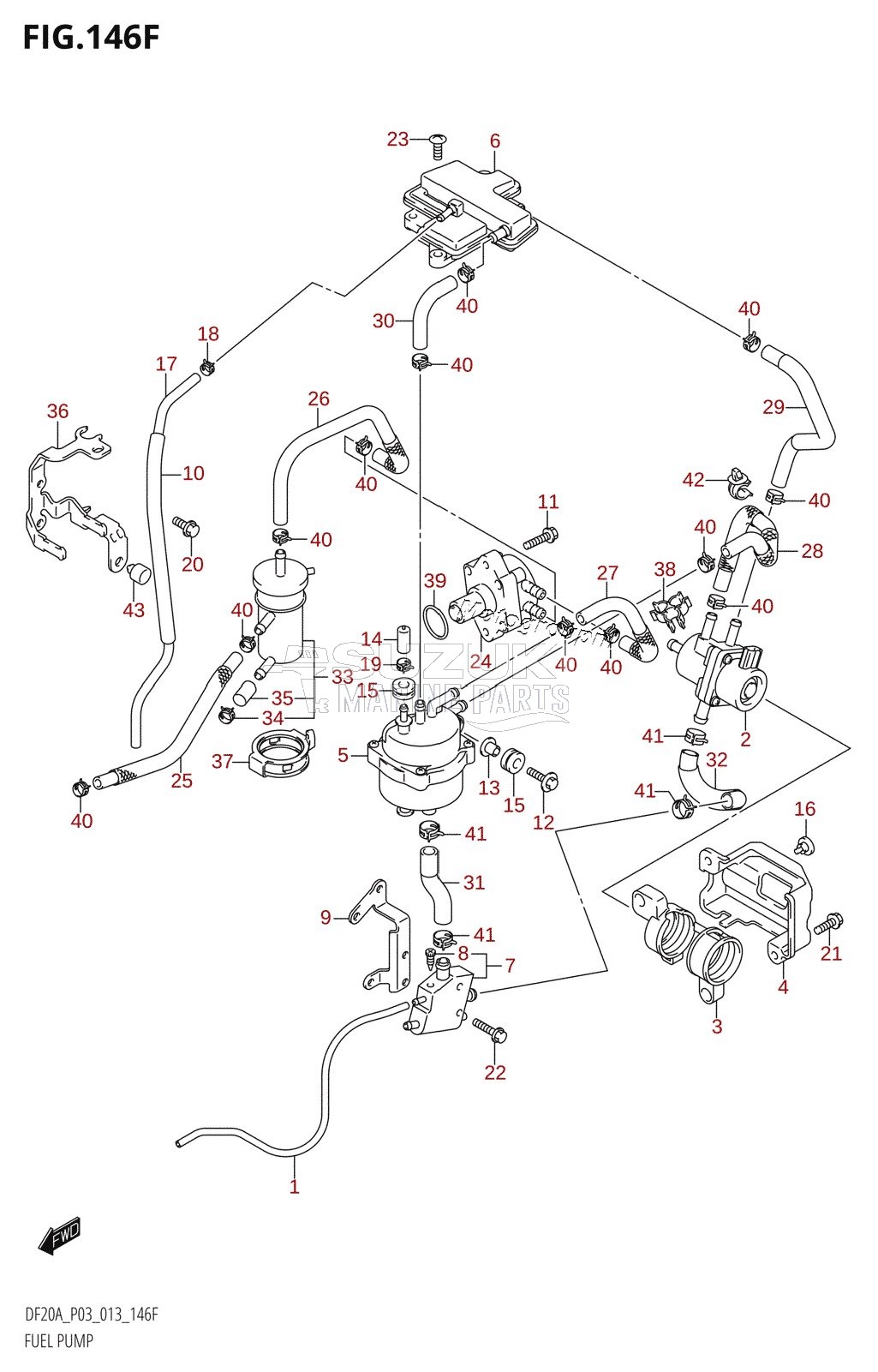 FUEL PUMP (DF20AR:P03)