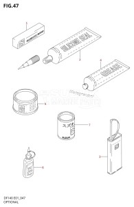 DF140Z From 14002Z-210001 (E01 E40)  2012 drawing OPTIONAL