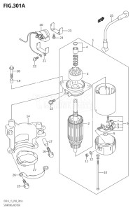 01502F-421001 (2004) 15hp P03-U.S.A (DF15K4) DF15 drawing STARTING MOTOR (K4)