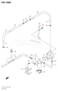 DF175ZG From 17502Z-410001 (E01 E40)  2014 drawing FUEL PUMP (DF150ZG:E01)