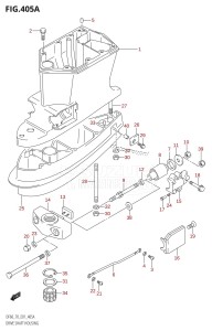 DF70 From 07001F-780001 (E01 E40)  2007 drawing DRIVE SHAFT HOUSING