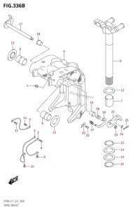 DF80A From 08002F-140001 (E01 E40)  2021 drawing SWIVEL BRACKET (DF70ATH,DF90ATH)