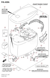 DF300A From 30002P-510001 (E03)  2015 drawing ENGINE COVER (DF300A:E03)