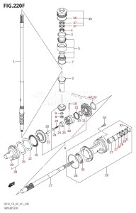 DF150 From 15002F-210001 (E01 E40)  2012 drawing TRANSMISSION (DF175T:E40)