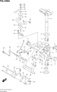 03003F-810001 (2018) 30hp P03-U.S.A (DF30A    DF30AQ    DF30AR    DF30AT  DF30AT    DF30ATH  DF30ATH) DF30A drawing SWIVEL BRACKET (DF25A)