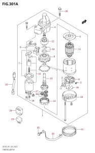 DF225Z From 22503Z-410001 (E01 E40)  2014 drawing STARTING MOTOR