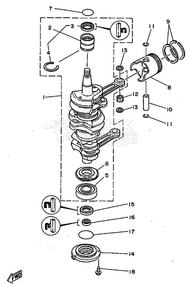 CRANKSHAFT--PISTON