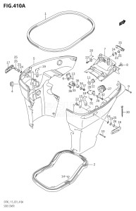 10001F-980001 (2009) 100hp E01-Gen. Export 1 (DF100TK9) DF100 drawing SIDE COVER