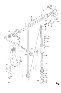 Outboard DF 9.9 drawing Clutch