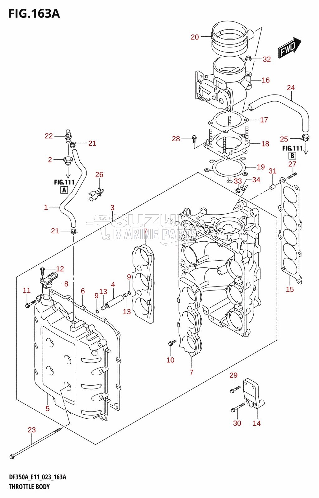 THROTTLE BODY (020,021)