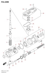 06002F-510001 (2005) 60hp E01 E40-Gen. Export 1 - Costa Rica (DF60A  DF60AQH  DF60ATH) DF60A drawing TRANSMISSION (DF40AQH:E01)