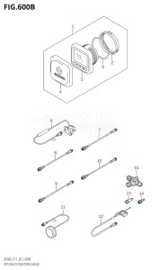 04003F-340001 (2023) 40hp E01 E11-Gen. Export 1-and 2 (DF40A  DF40AQH  DF40AT  DF40ATH) DF40A drawing OPT:MULTI FUNCTION GAUGE (SEE NOTE)