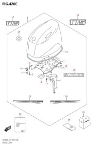 DF150AP From 15003P-810001 (E01 E40)  2018 drawing ENGINE COVER (DF175AP:E01)